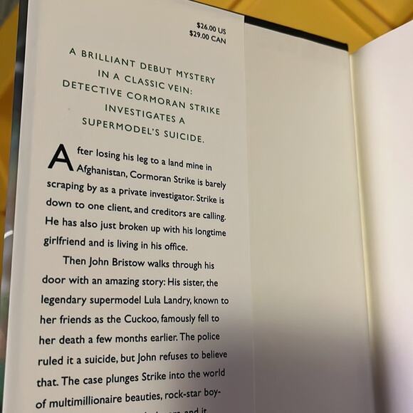 The Cuckoo’s Calling by Robert Galbraith Hardcover Book - Picture 7 of 7